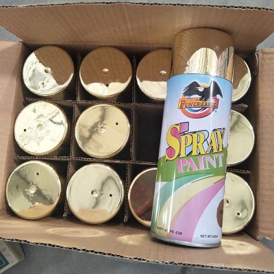 Spray Application Aerosol Can Flash Metallic Acrylic Paint  450ml for Gold Color